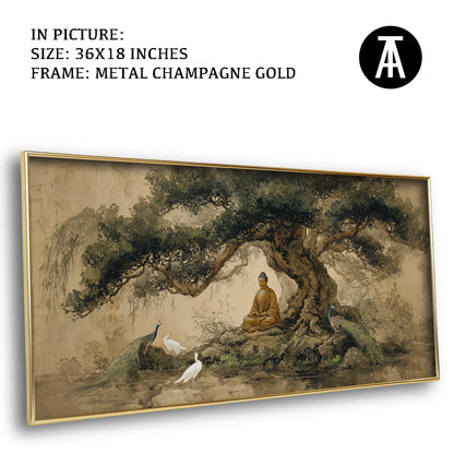 Lord Buddha and the Peacocks by TravelArty