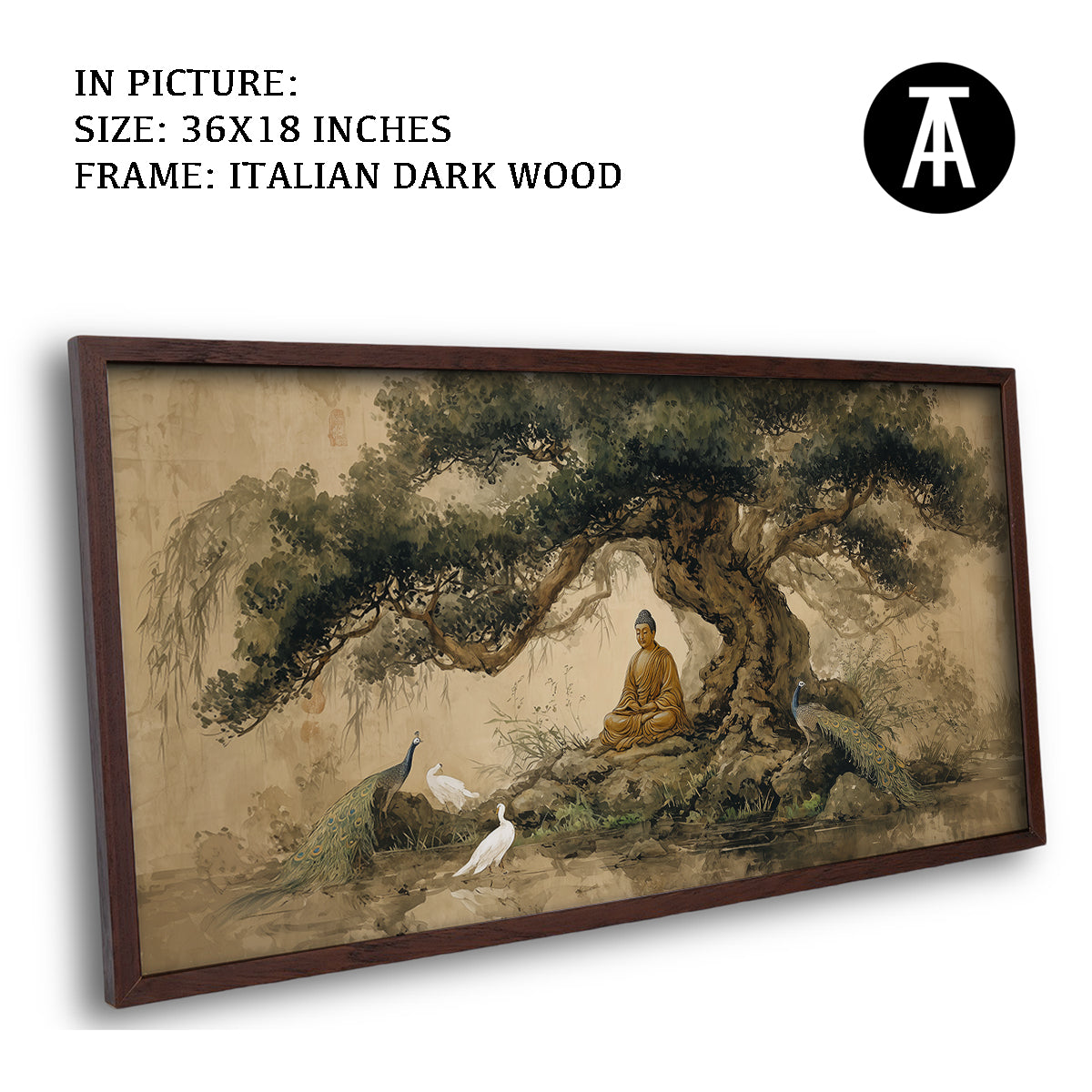 Lord Buddha and the Peacocks by TravelArty