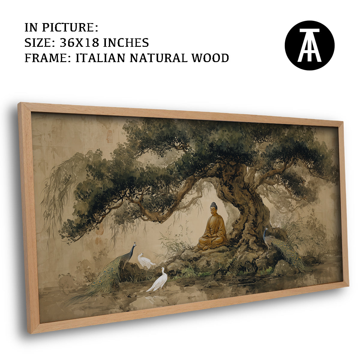 Lord Buddha and the Peacocks by TravelArty