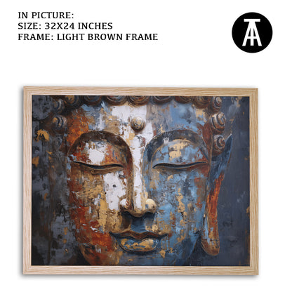 Artwork in Dark Brown Frame