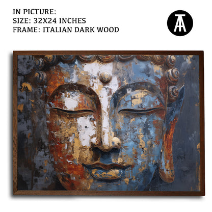 Artwork in Dark Wood Frame