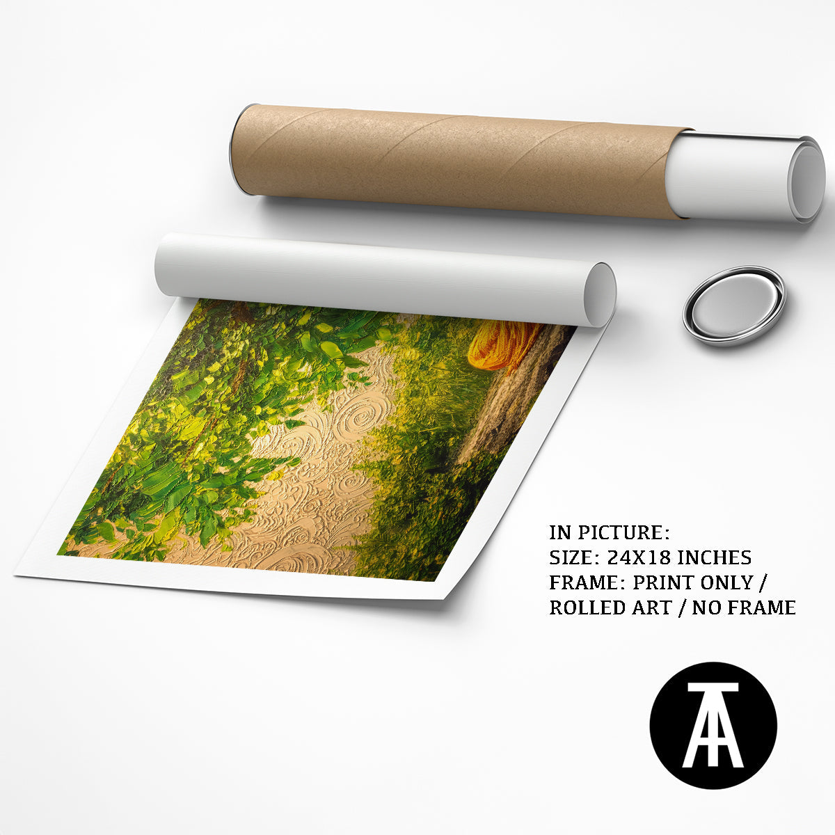 Artwork as Print Only or Rolled Art