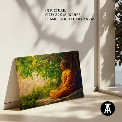 Artwork in Natural Wood Frame