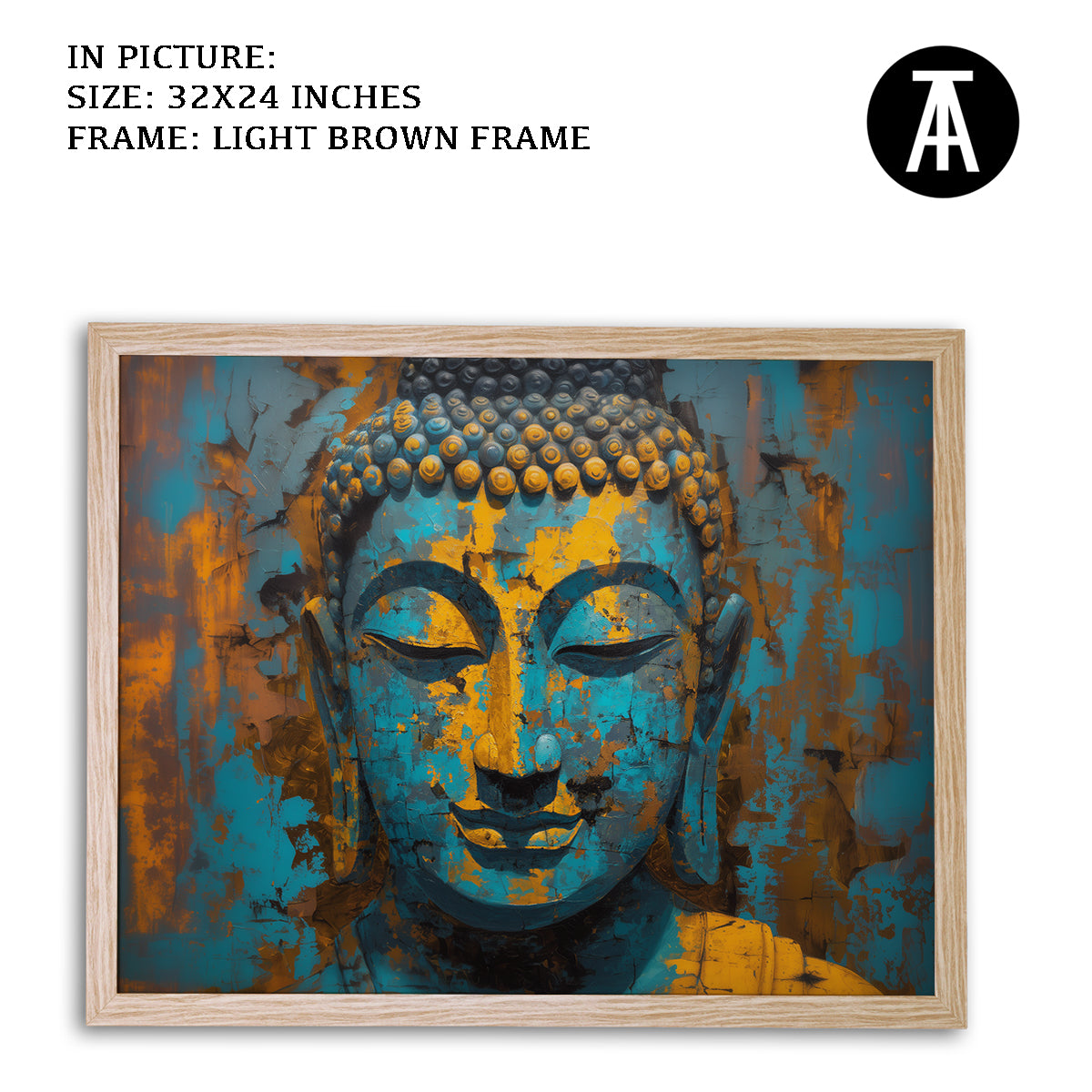 Artwork in Dark Brown Frame