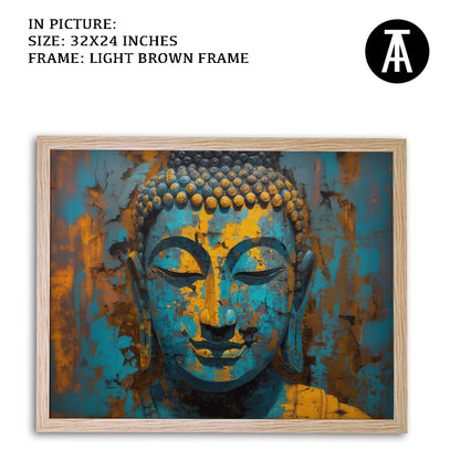 Artwork in Dark Brown Frame