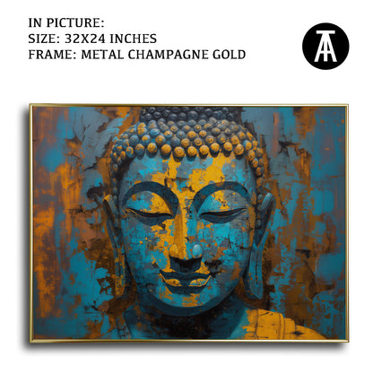 Artwork in Light Brown Frame