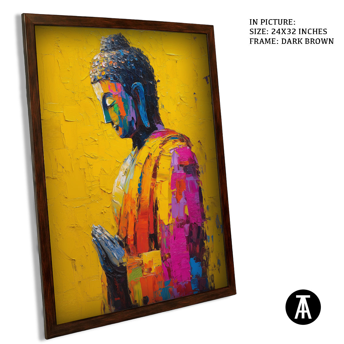 Artwork in Metal Champagne Gold Frame