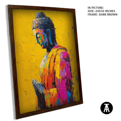 Artwork in Metal Champagne Gold Frame