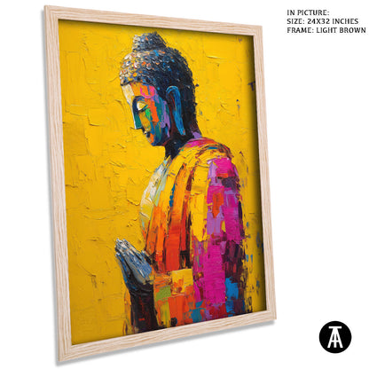 Artwork in Dark Brown Frame