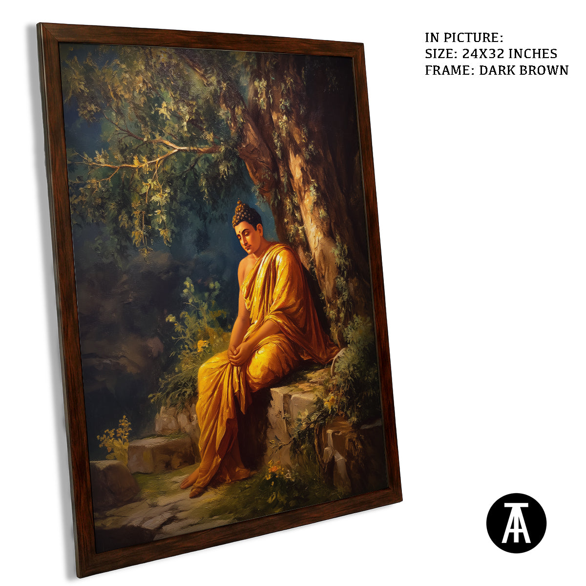 Artwork in Metal Champagne Gold Frame