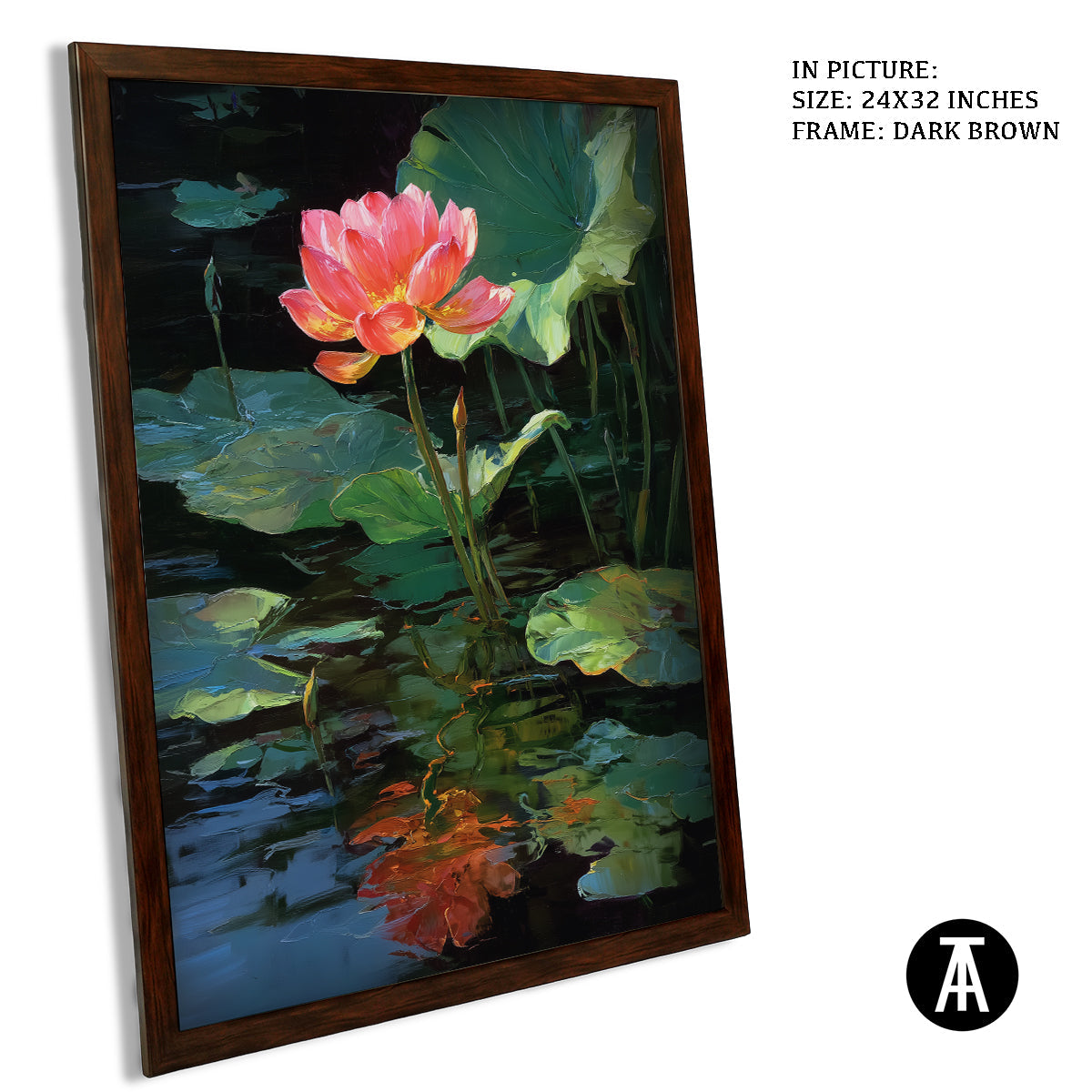 Artwork in Metal Champagne Gold Frame