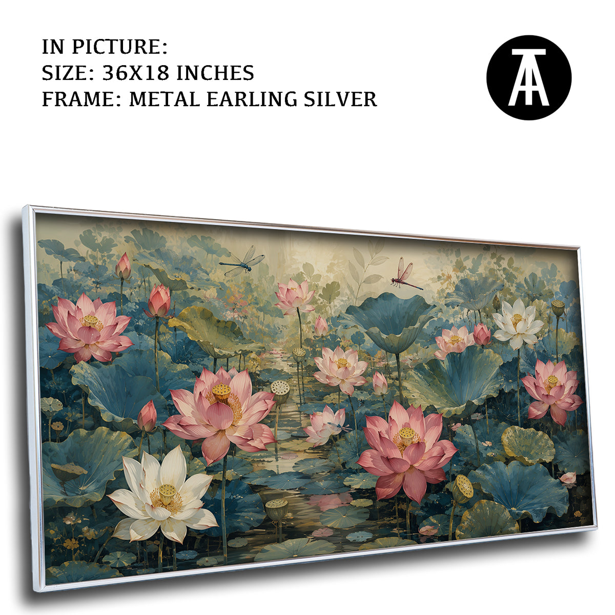 Artwork in Metal Earling Silver Frame