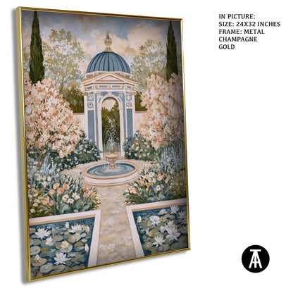 Artwork in Metal Champagne Gold Frame