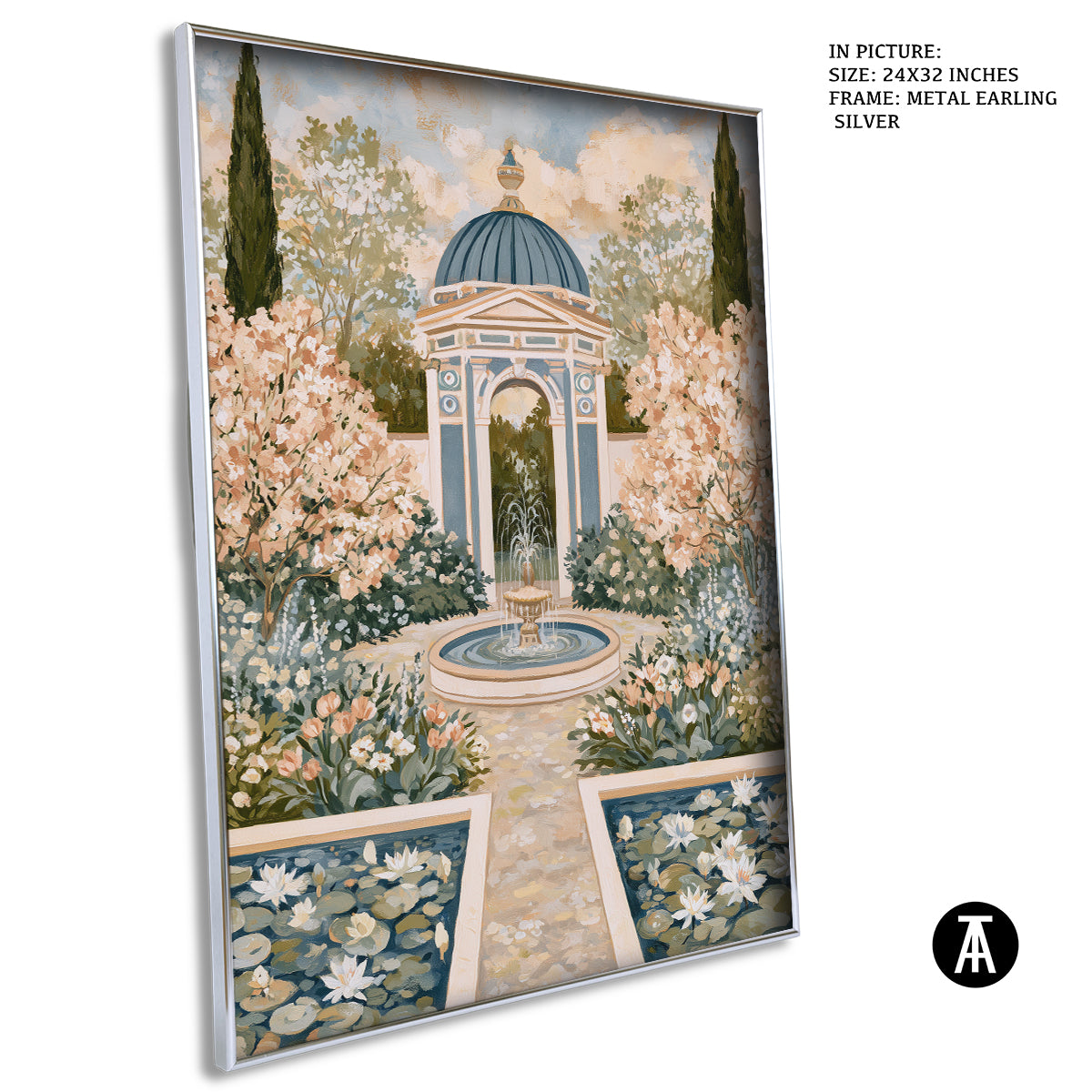 Artwork in Metal Earling Silver Frame