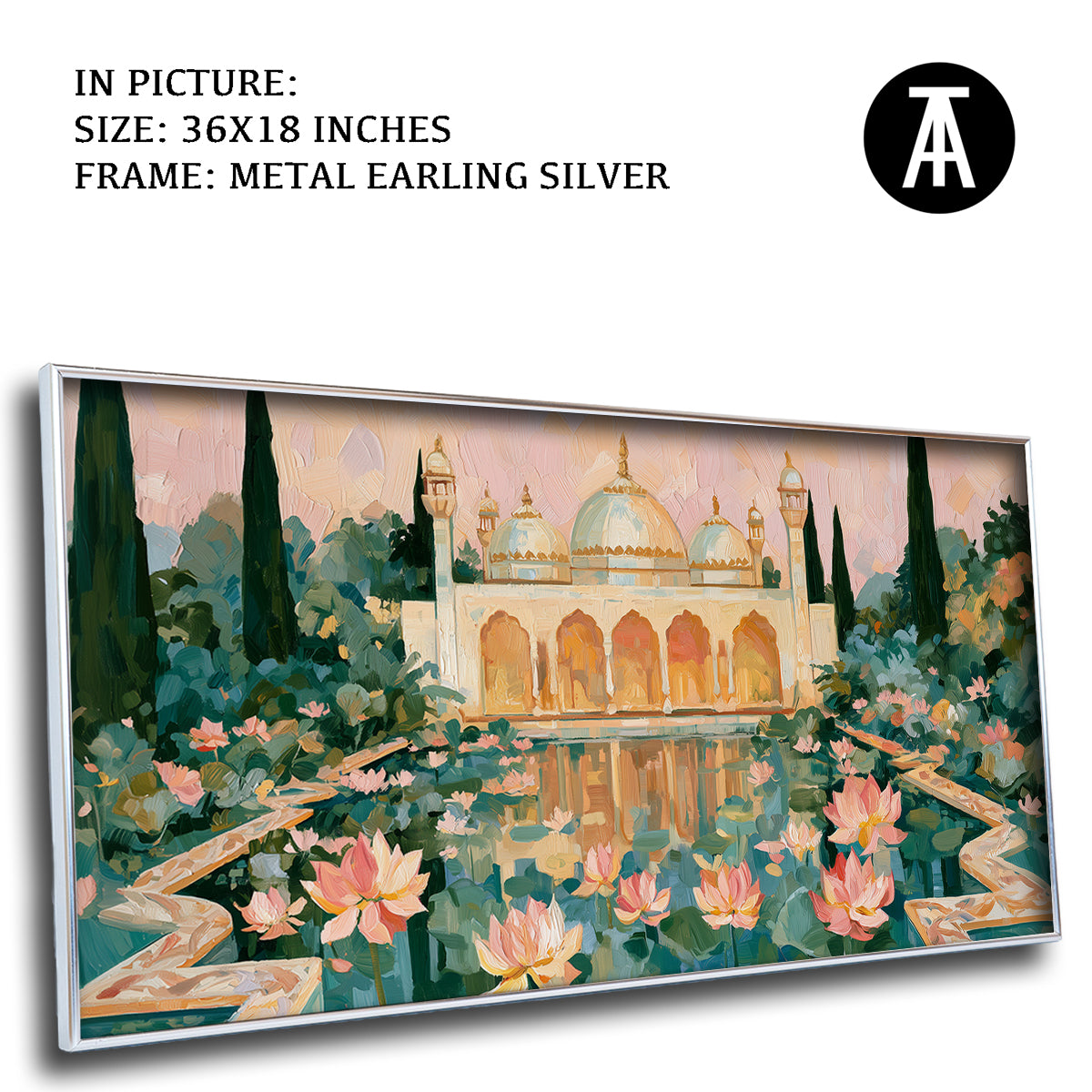 Artwork in Metal Earling Silver Frame