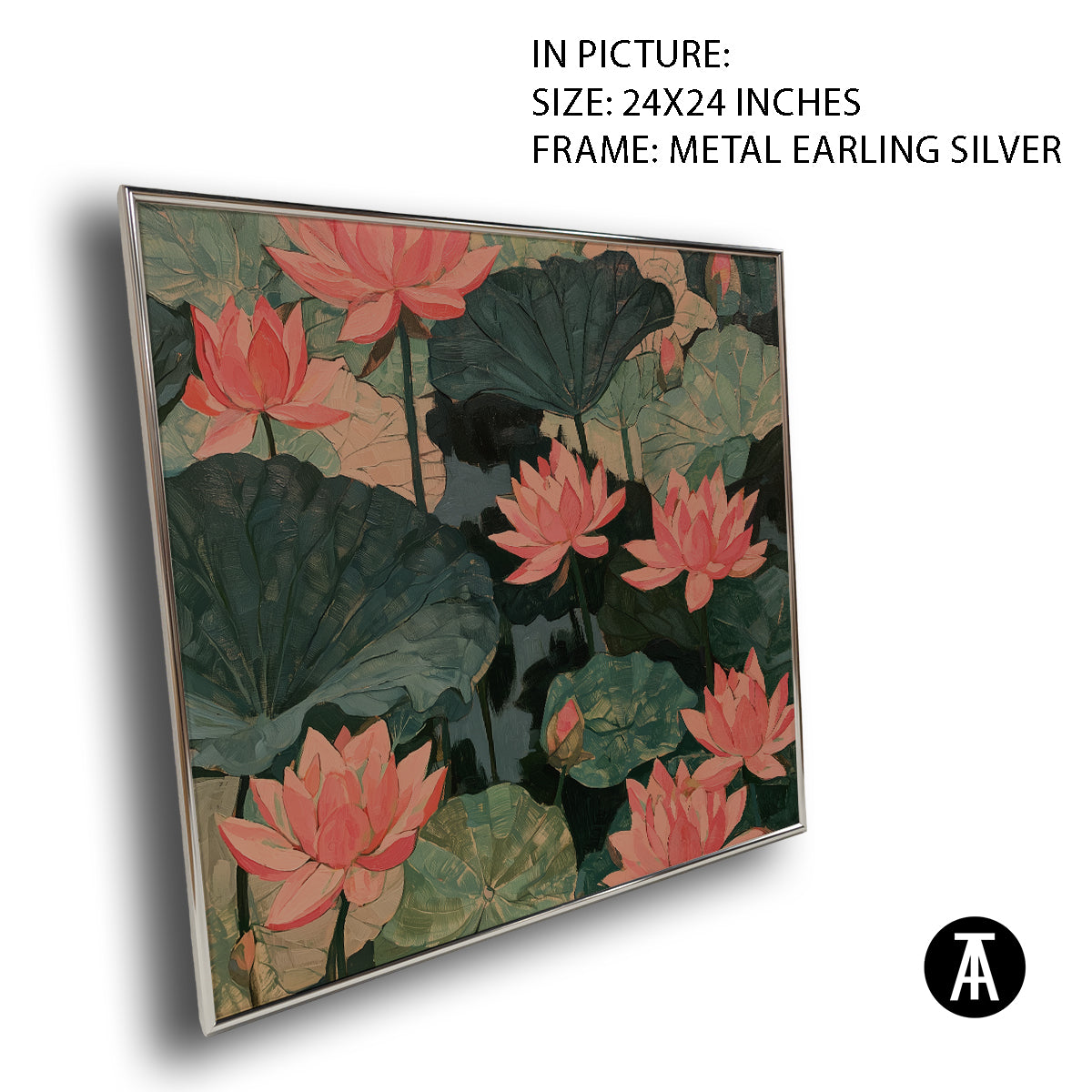 Artwork in Metal Earling Silver Frame