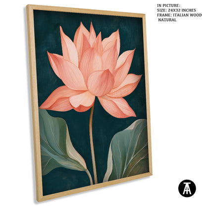 Artwork in Natural Wood Frame