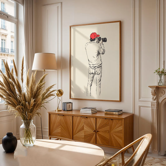 Minimalist Painting in a Lifestyle Setting