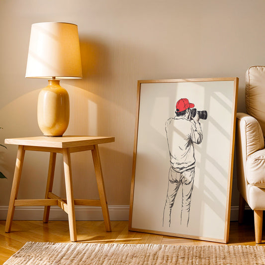Minimalist Artwork in a Lifestyle Setting