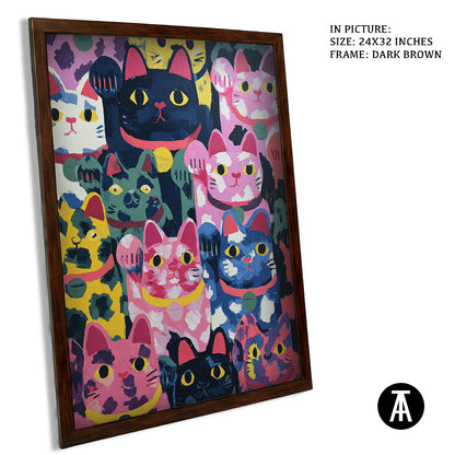 Artwork in Metal Champagne Gold Frame