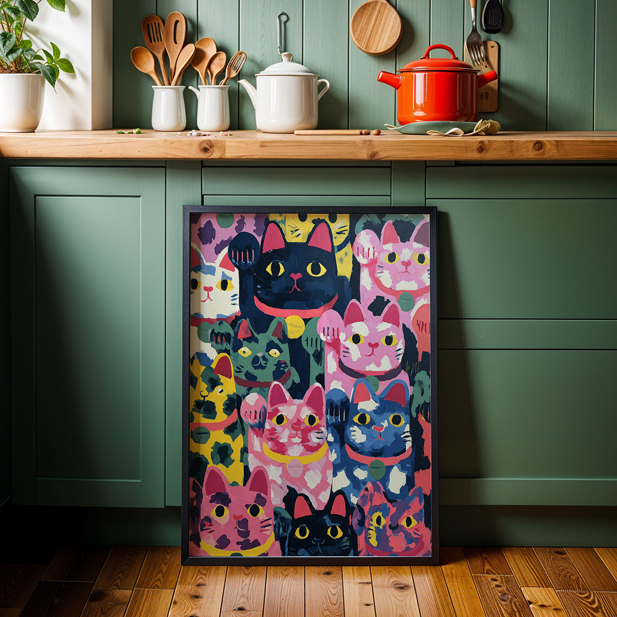 Japanese Artwork in a Lifestyle Setting