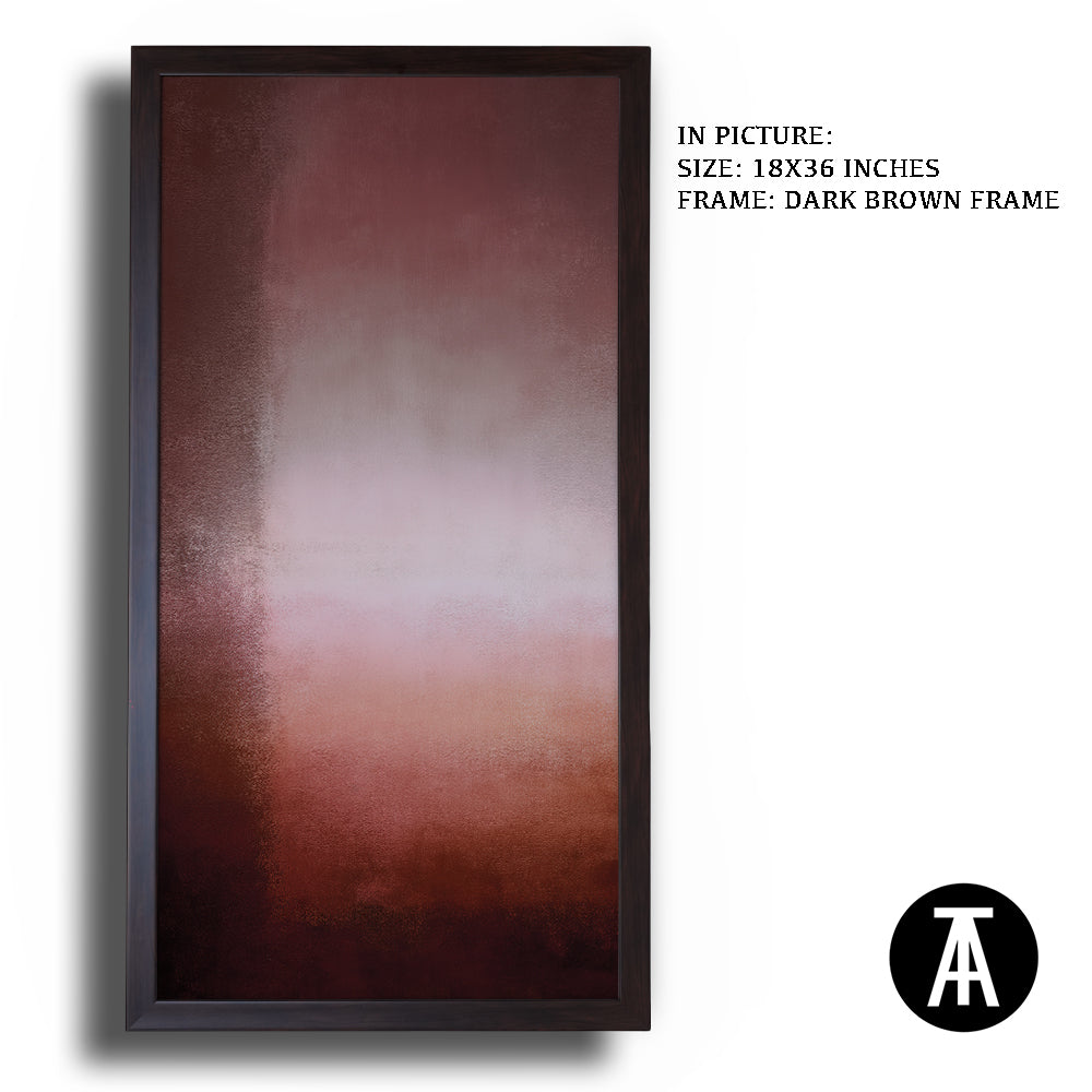 Artwork in Dark Brown Frame