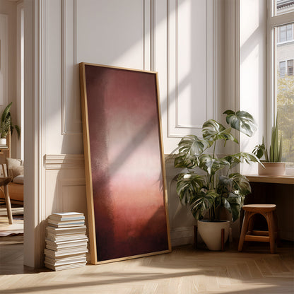 Panoramic Indian Painting in a Lifestyle Setting