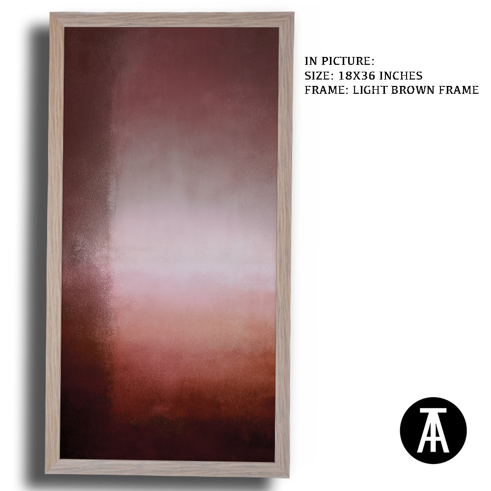 Artwork in Light Brown Frame