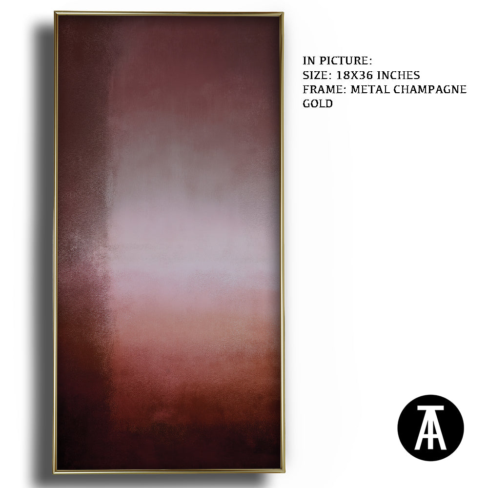 Artwork in Metal Champagne Gold Frame