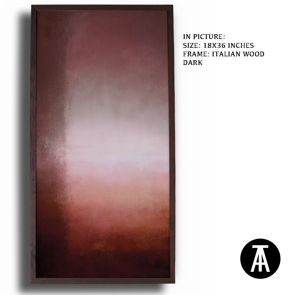 Artwork in Dark Wood Frame