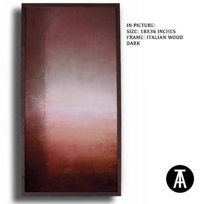 Artwork in Dark Wood Frame