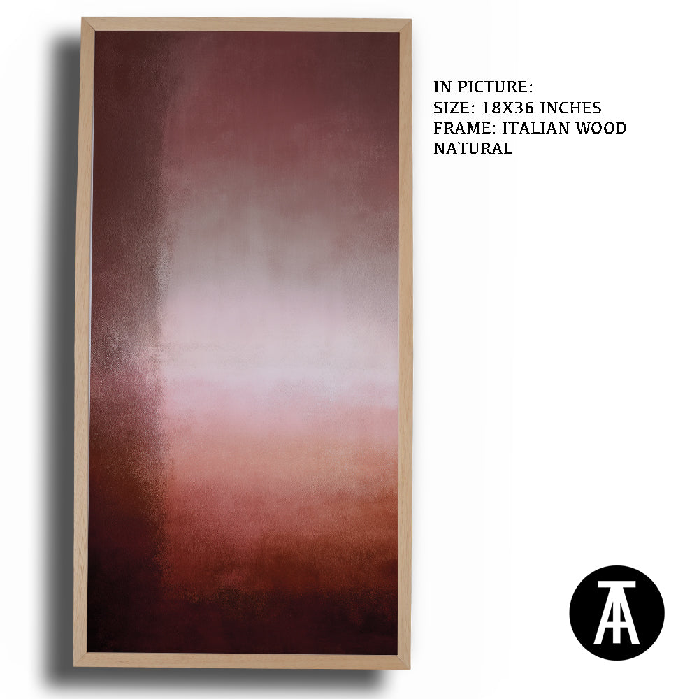 Artwork in Natural Wood Frame