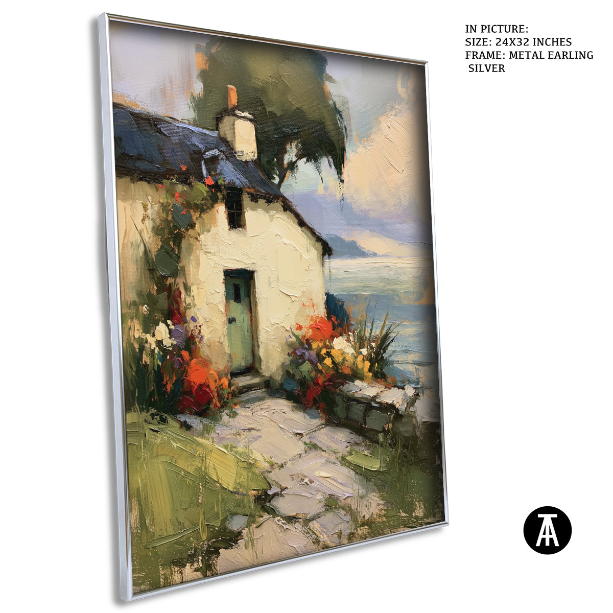 Artwork in Metal Earling Silver Frame