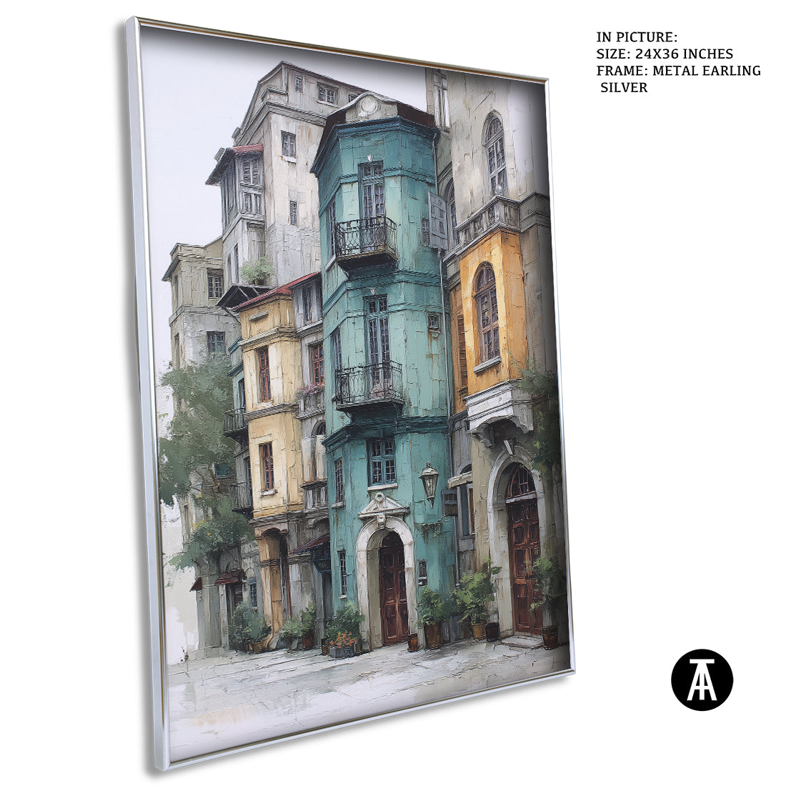 Artwork in Metal Earling Silver Frame
