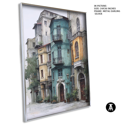 Artwork in Metal Earling Silver Frame