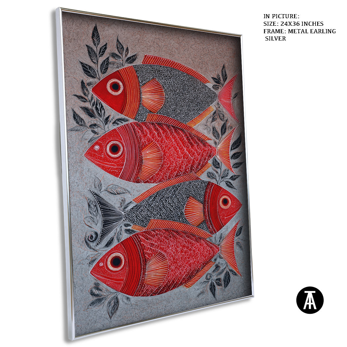 Artwork in Metal Earling Silver Frame