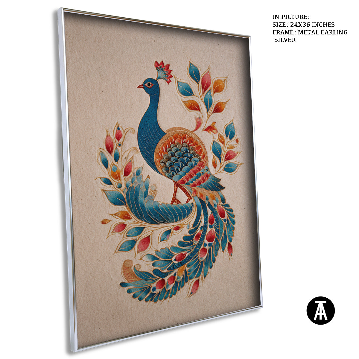 Artwork in Metal Earling Silver Frame