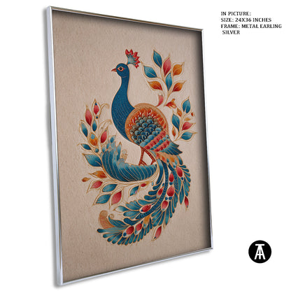 Artwork in Metal Earling Silver Frame