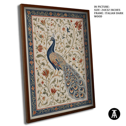 Artwork in Dark Wood Frame