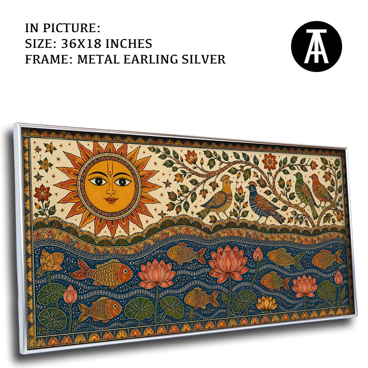 Artwork in Metal Earling Silver Frame