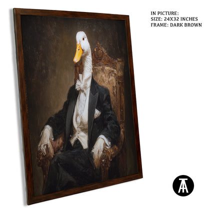 Artwork in Dark Brown Frame