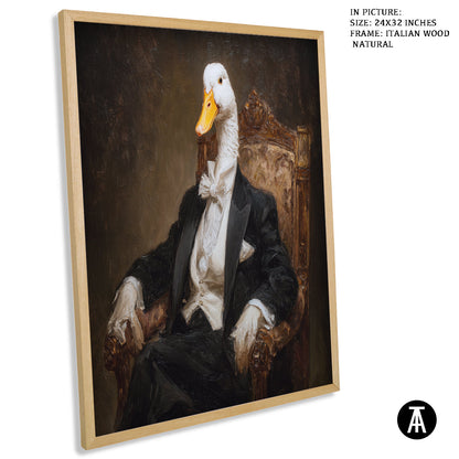 Artwork in Natural Wood Frame