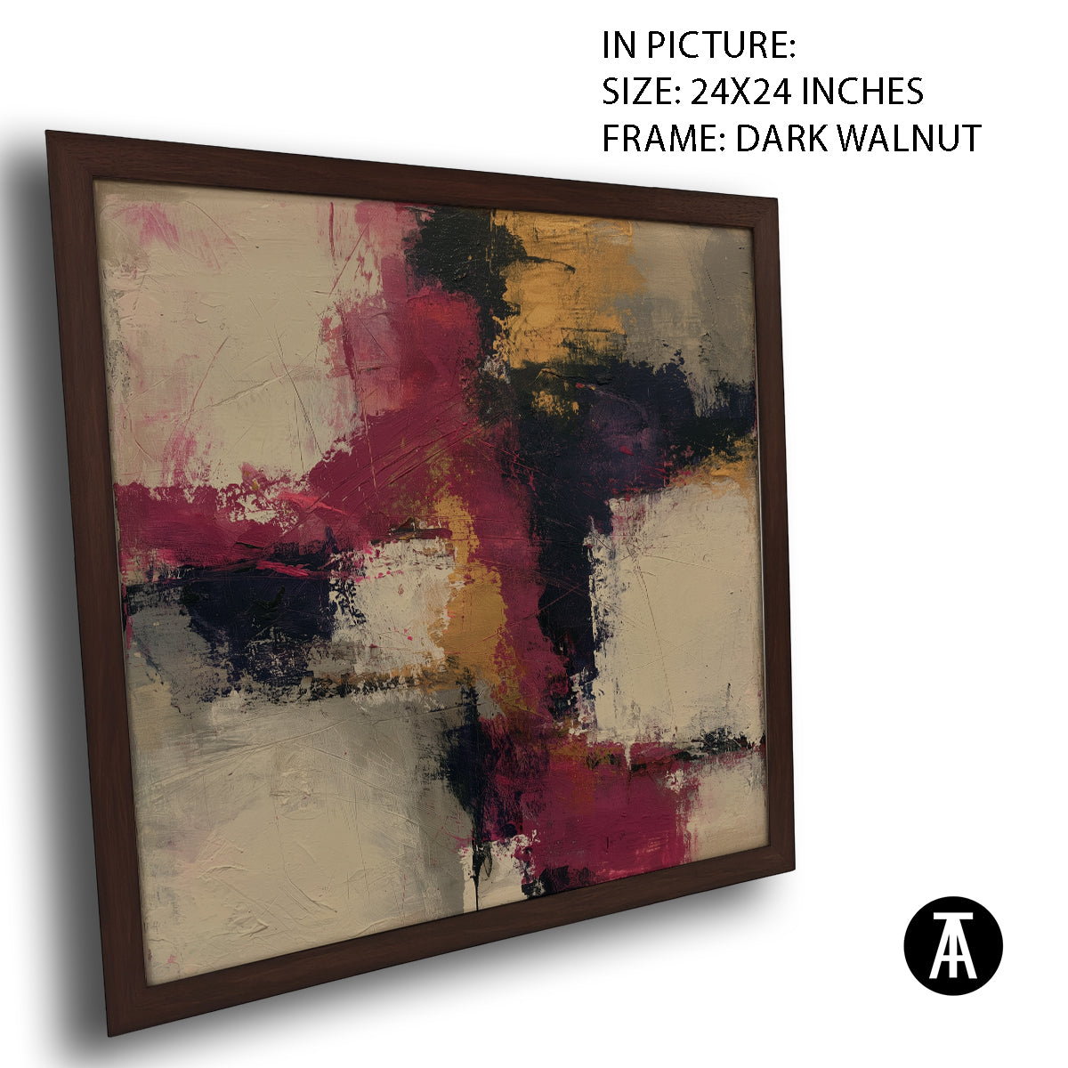 Artwork in Dark Walnut Frame
