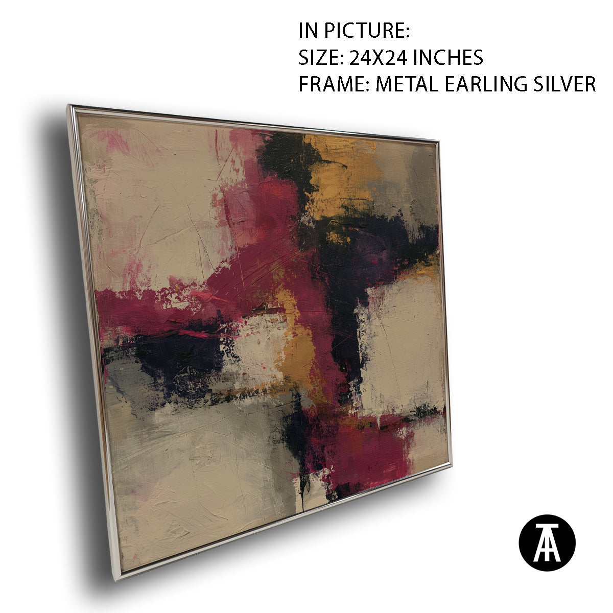 Artwork in Metal Earling Silver Frame