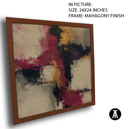 Artwork in Mahogany Finish Frame