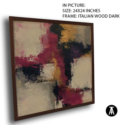 Artwork in Dark Wood Frame