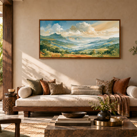 Indian Artwork in a Lifestyle Setting