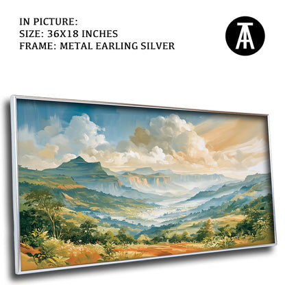 Artwork in Metal Earling Silver Frame