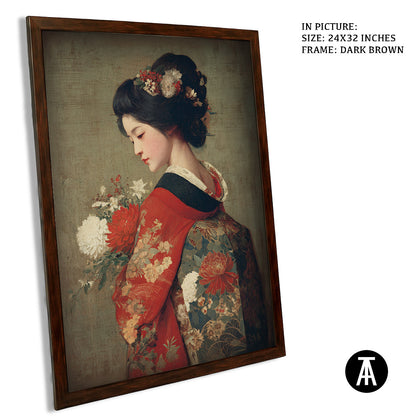 Artwork in Metal Champagne Gold Frame