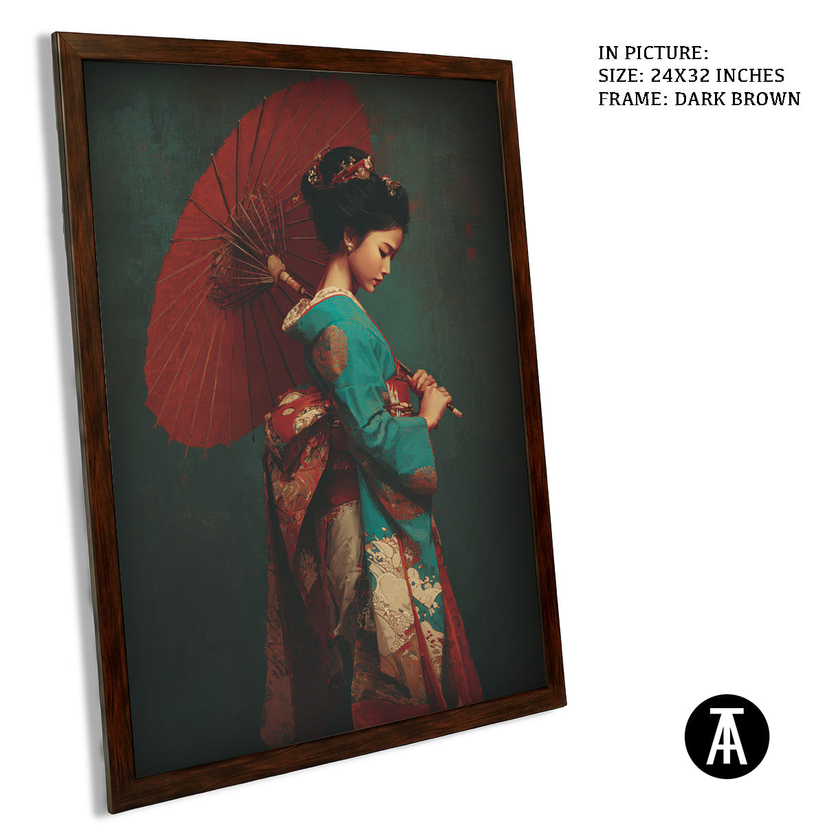 Artwork in Metal Champagne Gold Frame